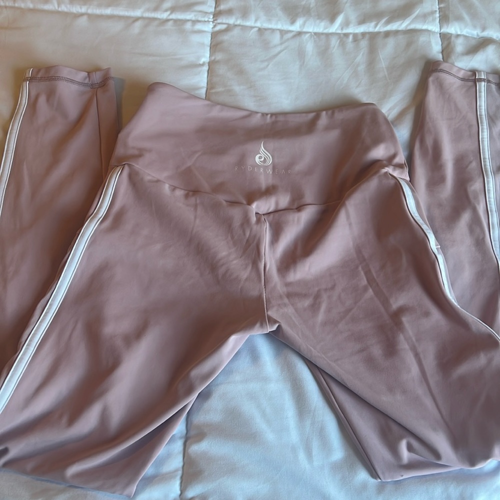 Ryderwear leggings dusty pink Sheer Panel Highrise